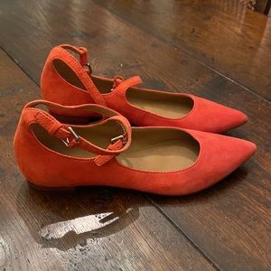 Coral Frye double buckle flats - size 6.5